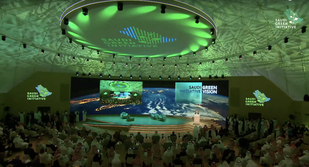 The production company Bengale realized the animations of the forum Saudi Green initiative